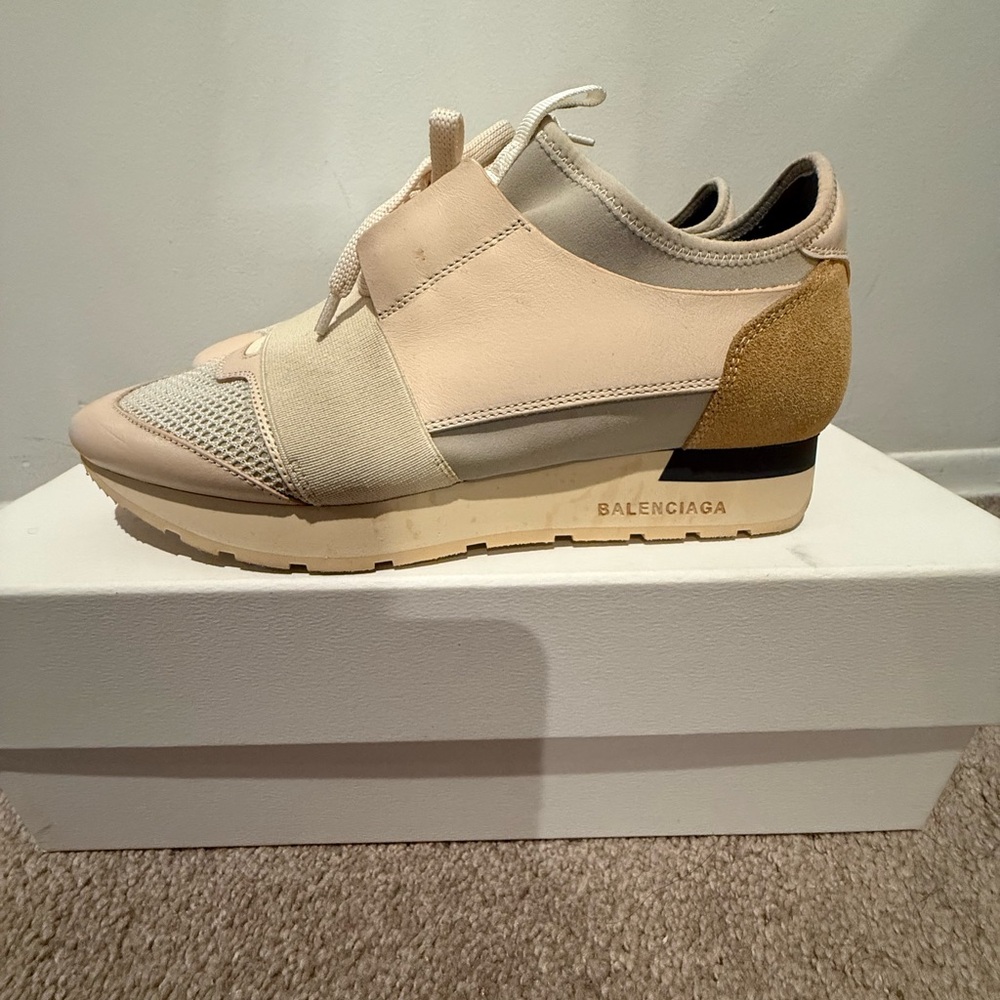 Balenciaga Women’s Cream Sneakers